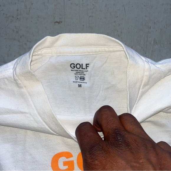 Tyler the creator Golf White T-Shirt with Orange Logo - Picture 4 of 5